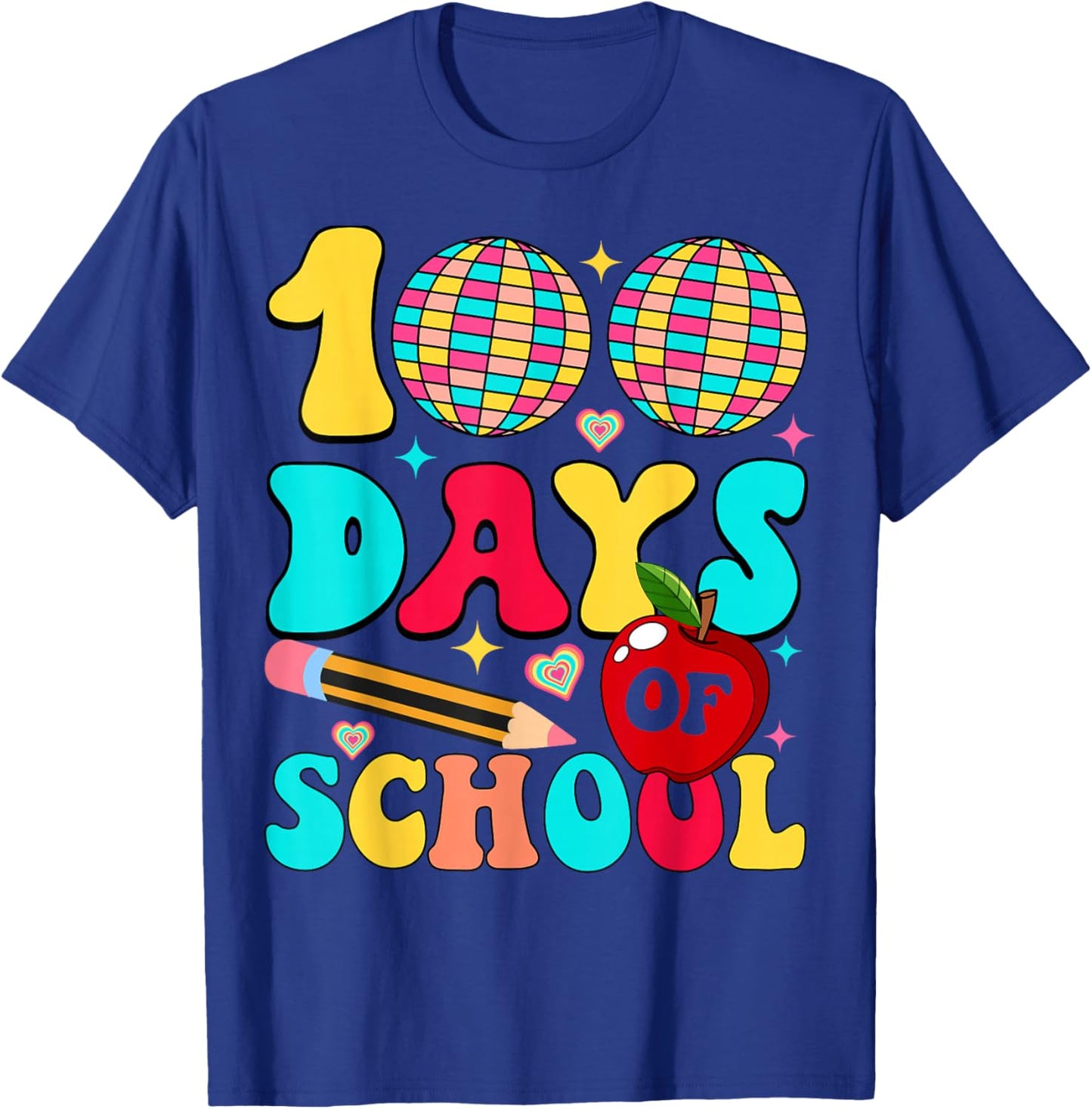 100th Day of Smarter Kids 100 Days Happy 100th Day of School T-Shirt - T-Shirt | Royal