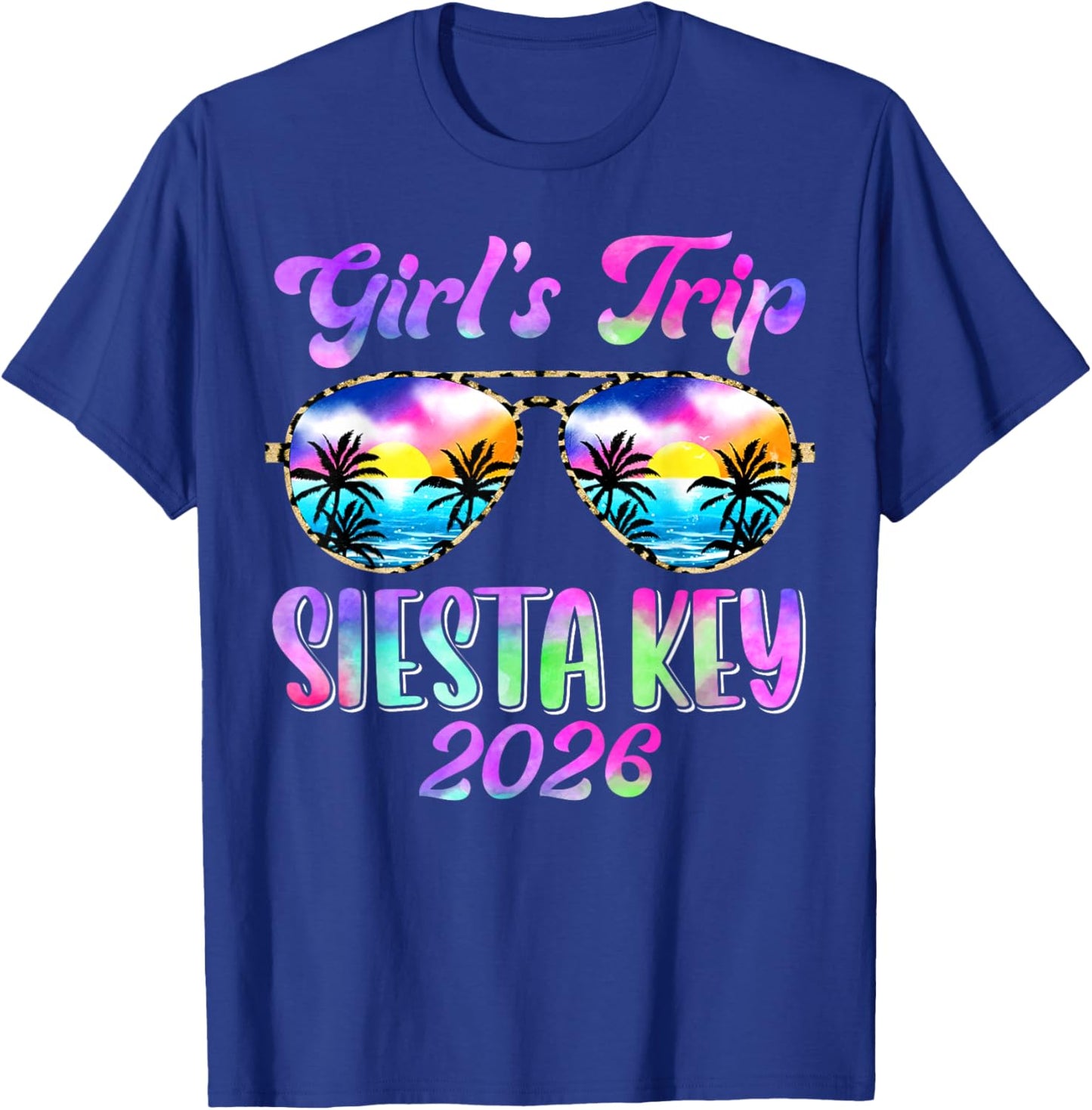 Girl’s Trip Siesta Key 2026 Summer Beach Weekend Vacation T-Shirt - T-Shirt | Royal