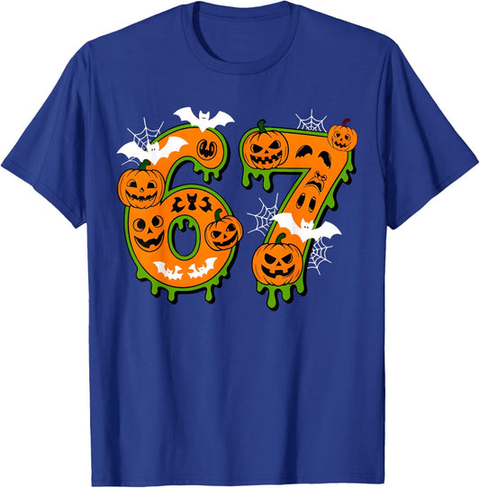 Spooky Number 67 in Halloween for Everyone T-Shirt - T-Shirt | Royal