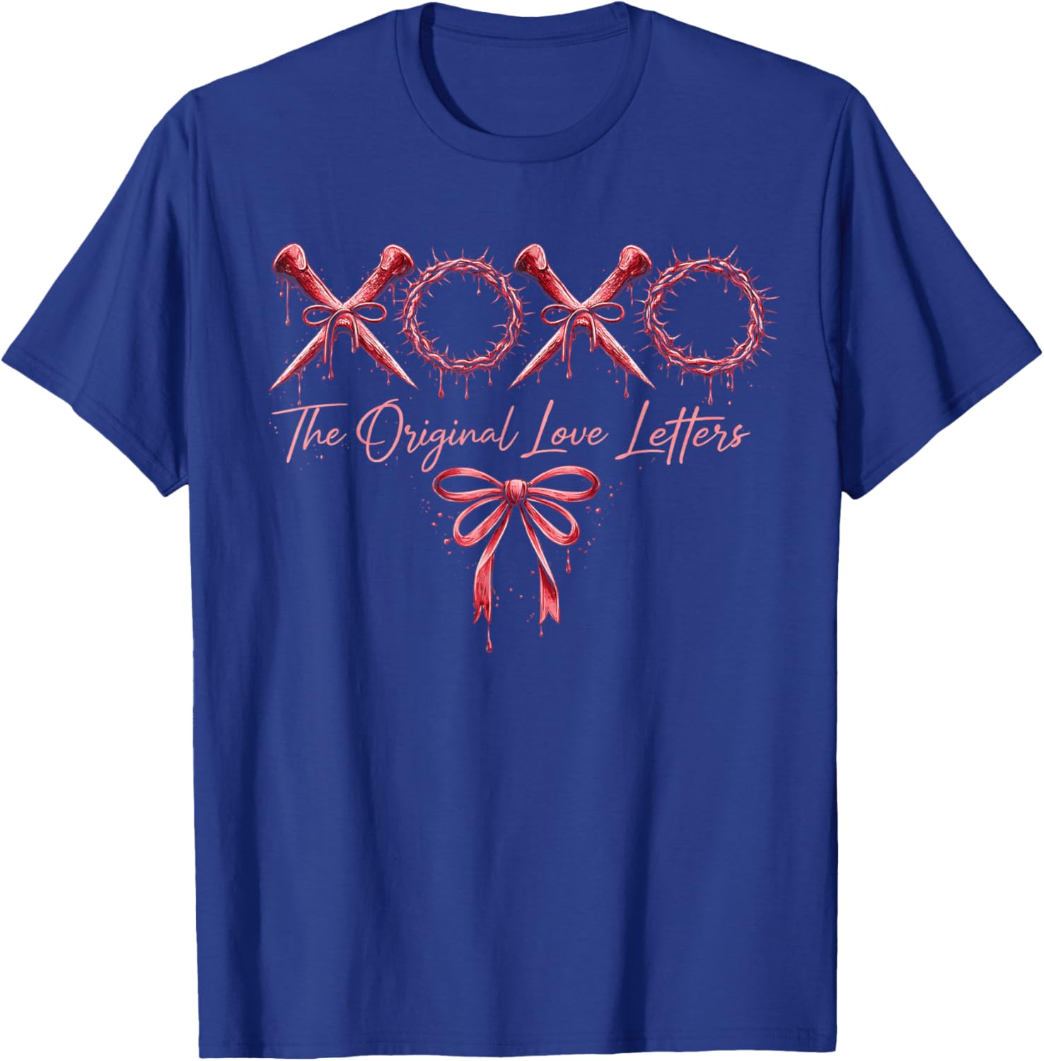 XOXO The Original Love Letters Christian Valentine’s Day T-Shirt - T-Shirt | Royal