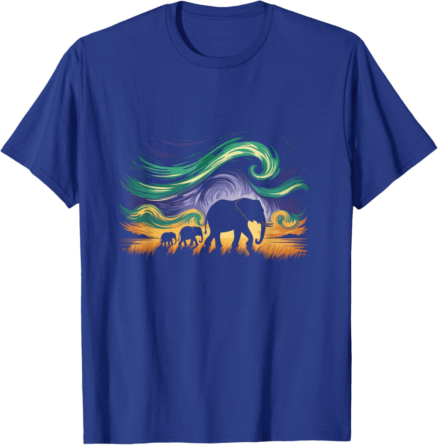Charming Elephant Modern Art Illustration T-Shirt - T-Shirt | Royal