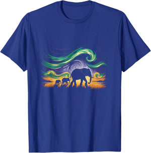 Charming Elephant Modern Art Illustration T-Shirt - T-Shirt | Royal