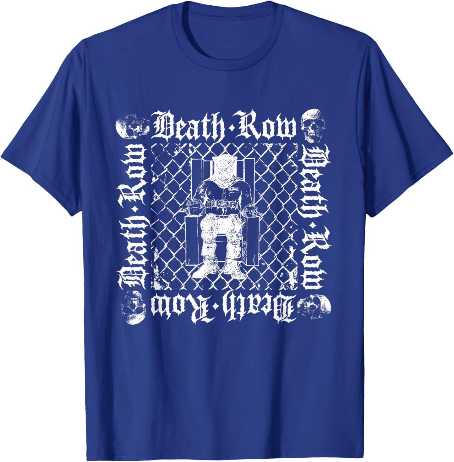 Official Death Row Records Chain Link Fence T-Shirt - T-Shirt | Royal