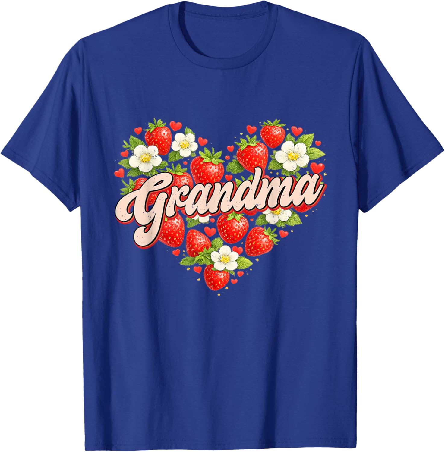 Funny Grandma Strawberry Mother's Day T-Shirt - T-Shirt | Royal
