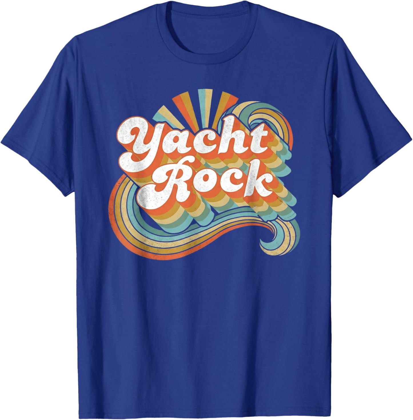 Retro Yacht Rock Vintage 70s Music Vibes Design T-Shirt - T-Shirt | Royal
