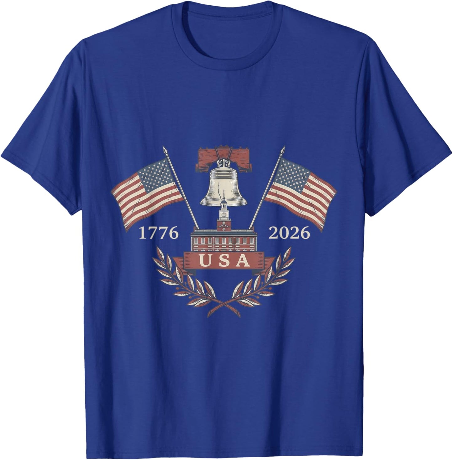 America’s 250th Birthday: 1776-2026 Liberty Bell T-Shirt - T-Shirt | Royal