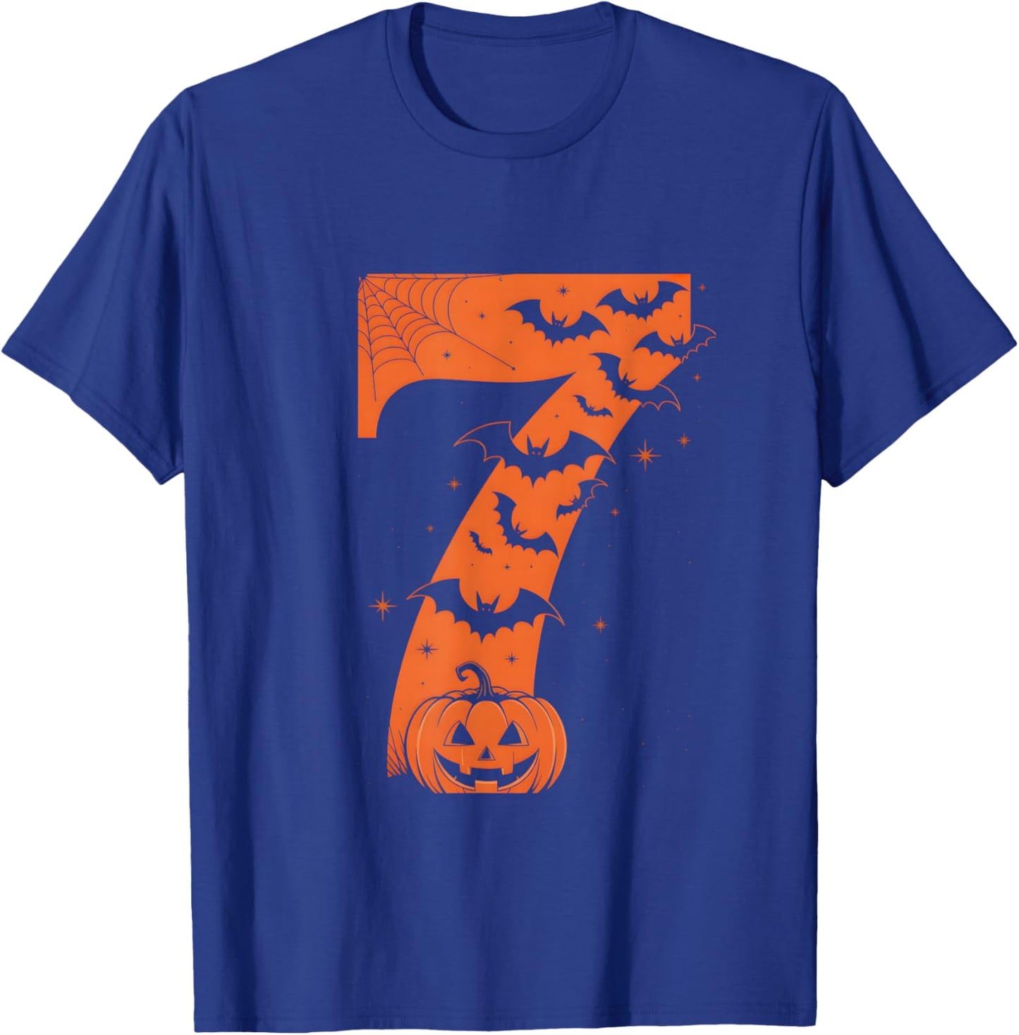 Fun Six Seven 6 7 Meme Design Couples Halloween T-Shirt - T-Shirt | Royal