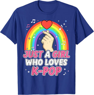 Just A Girl Who Loves K-Pop T-Shirt - T-Shirt | Royal