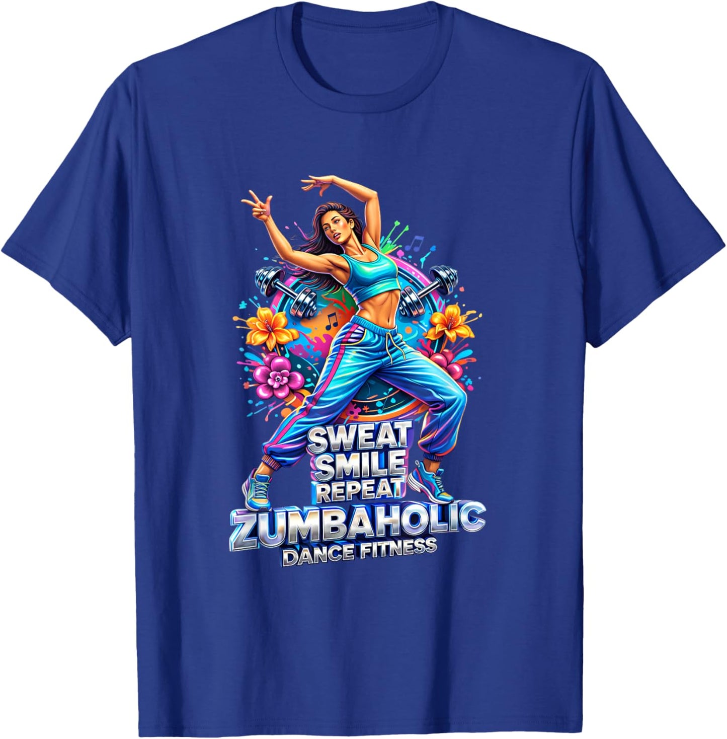 Workout Exercise T-Shirt - T-Shirt | Royal