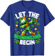 St Patricks Day Let The Shenanigans Begin Boy Kid Gamer Game T-Shirt - T-Shirt | Royal