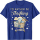 I’d Rather Be Thrifting Vintage Shopping Lover Aesthetic T-Shirt - T-Shirt | Royal