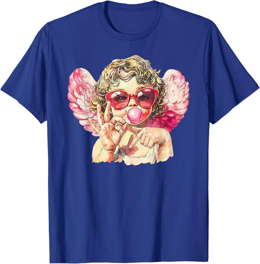 Cute Cupid 67 Trend Bubblegum Pink Valentine Art T-Shirt - T-Shirt | Royal