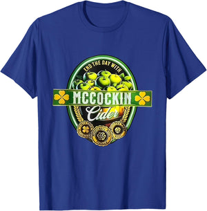 Vintage Maccockin Cider Funny St Patrick's Day T-Shirt - T-Shirt | Royal
