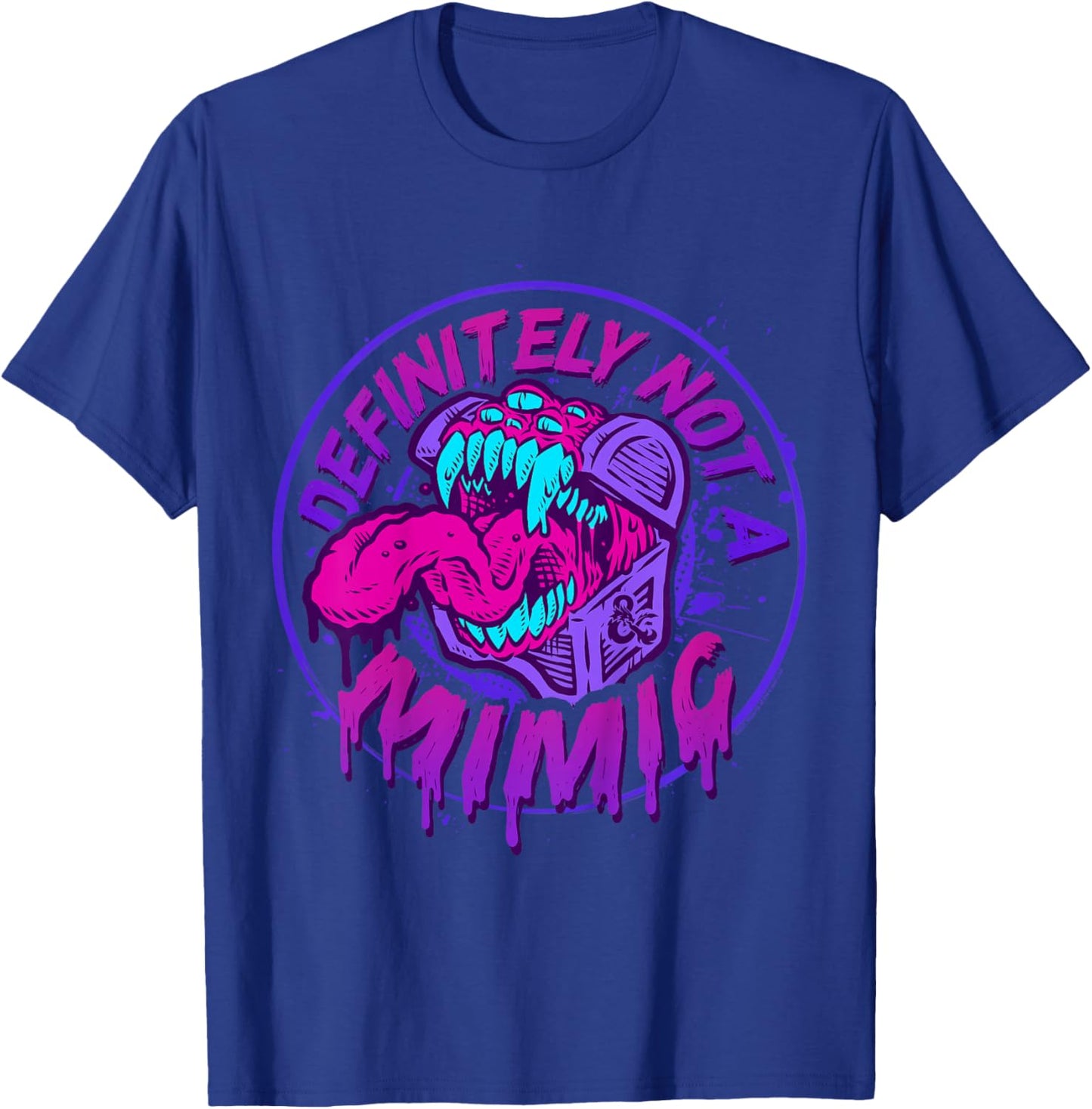 Dungeons & Dragons Definitely Not A Mimic Iconic Logo T-Shirt - T-Shirt | Royal