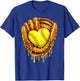 Cute Softball Heart Happy Valentines Boys Women Men Kids T-Shirt - T-Shirt | Royal