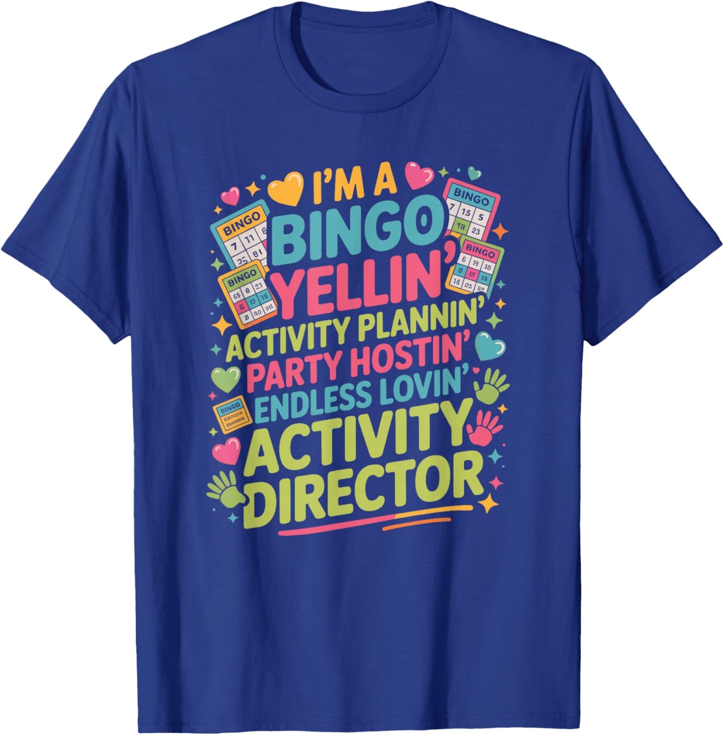 Activity Director Bingo Party Planning Squad Professional T-Shirt - T-Shirt | Royal