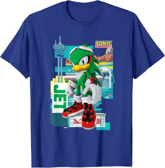 Sonic The Hedgehog - in The Zone - Jet T-Shirt - T-Shirt | Royal