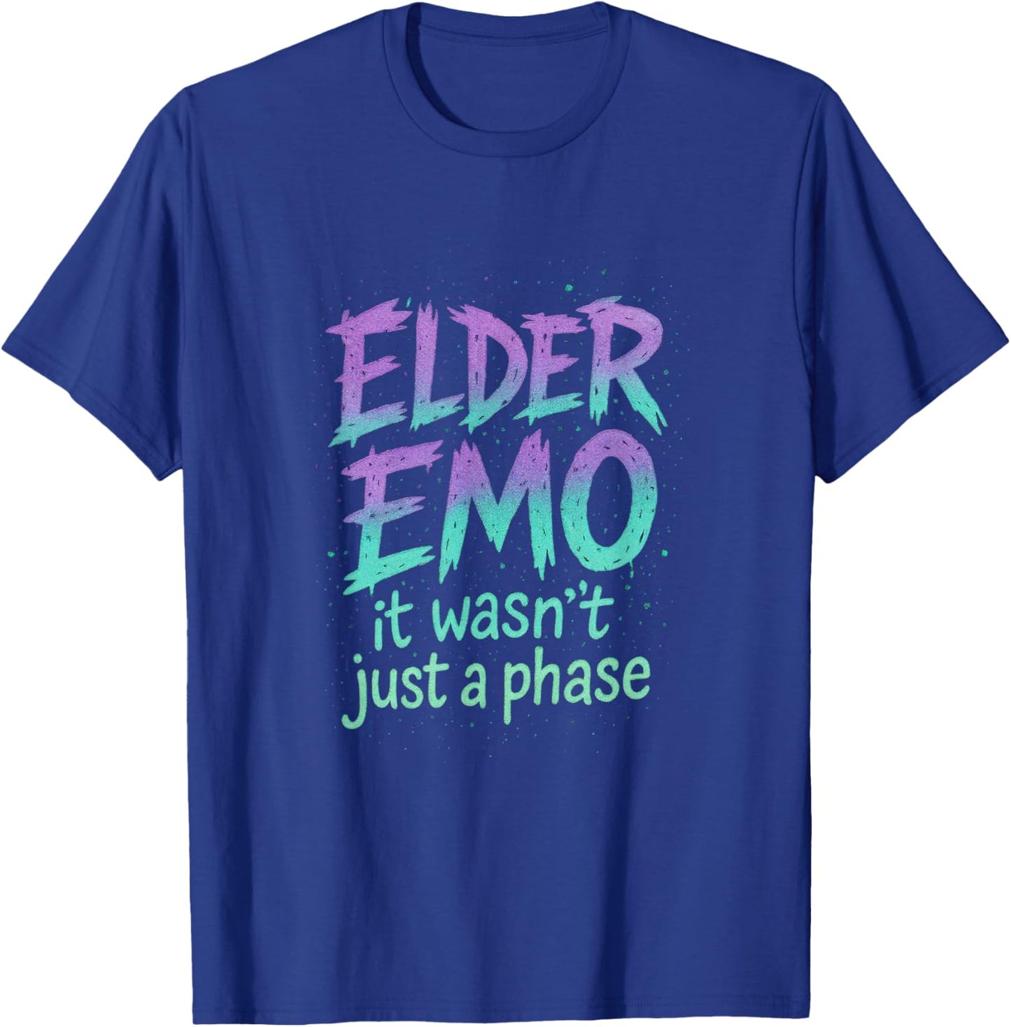 Elder Emo - Funny Goth Retro Music Lovers T-Shirt - T-Shirt | Royal