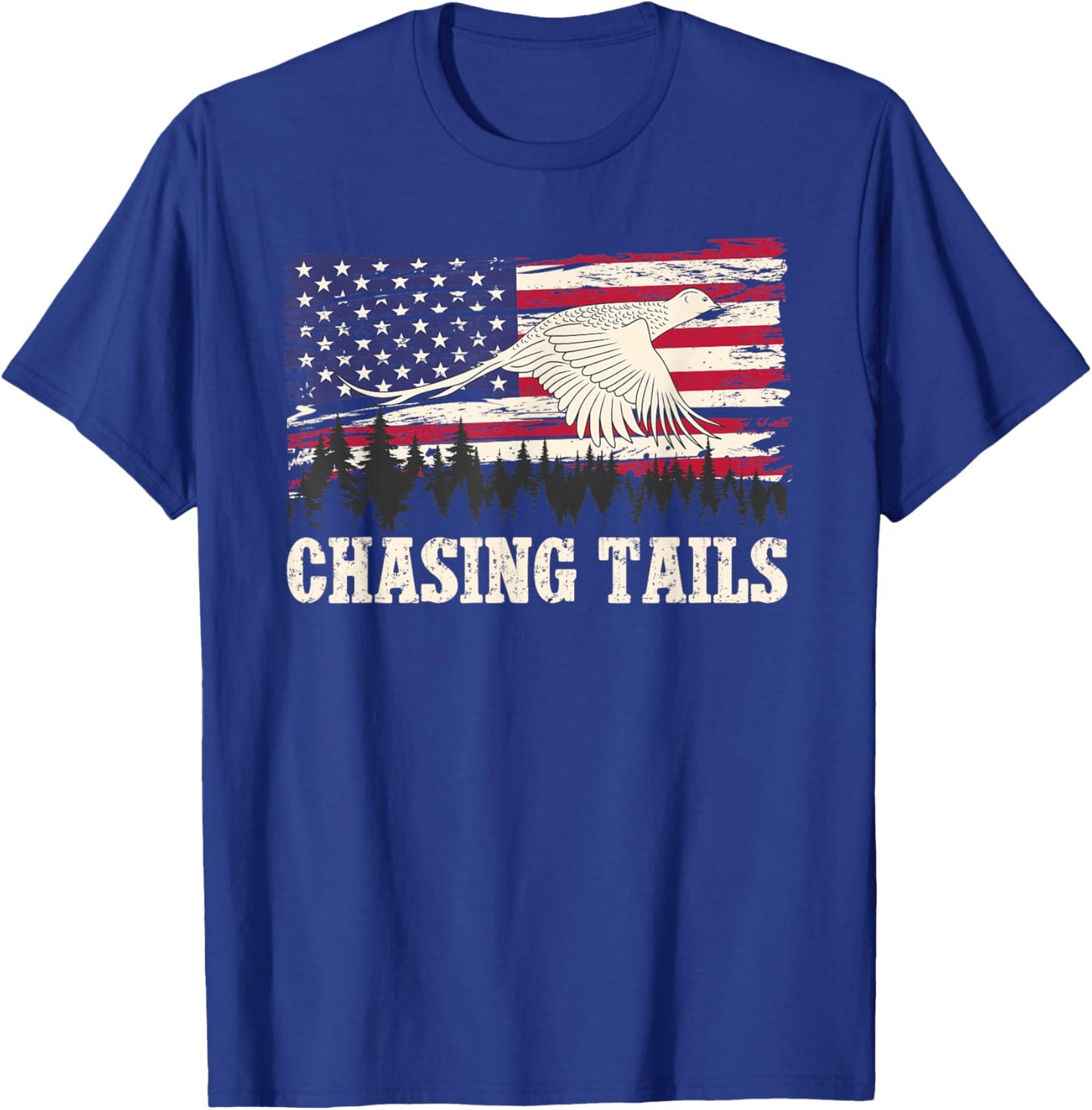 Chasing Tails Pheasant Hunting Pheasant Hunter T-Shirt - T-Shirt | Royal