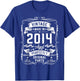 Vintage 2014 12yr 12th Birthday Gifts Boys Girls 12 Year Old T-Shirt - T-Shirt | Royal