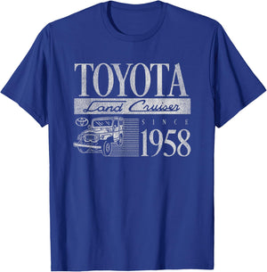 Toyota Land Cruiser Since 1958 Vintage Graphic T-Shirt - T-Shirt | Royal