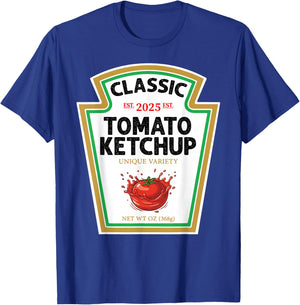Red Ketchup DIY Halloween Costume Matching Group Ketchup T-Shirt - T-Shirt | Royal