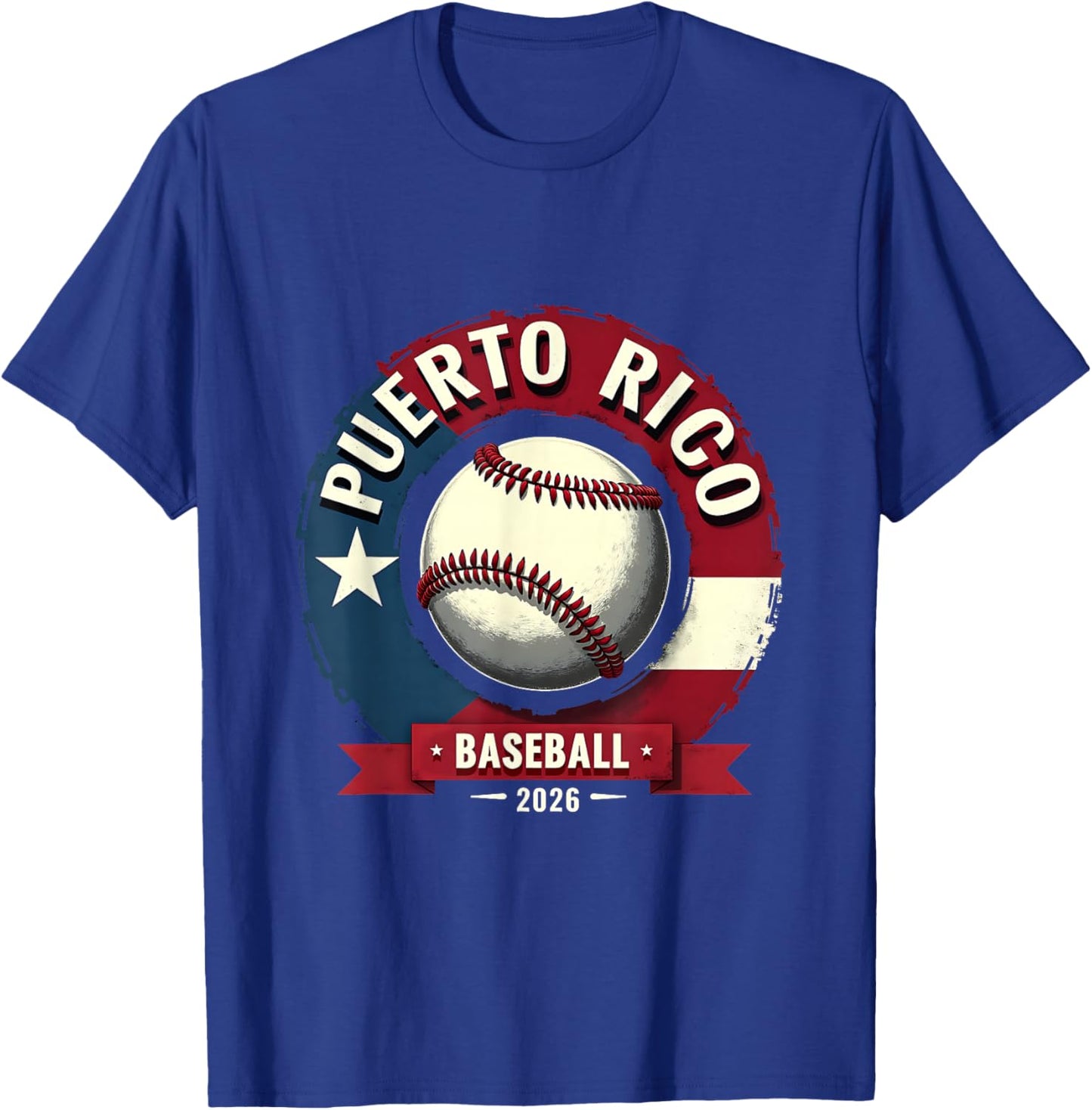 Puerto Rico Baseball 2026 Island Pride Sports Theme T-Shirt - T-Shirt | Royal