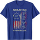 Vintage Abolish ICE No Human is Illegal US Flag Men Women T-Shirt - T-Shirt | Royal