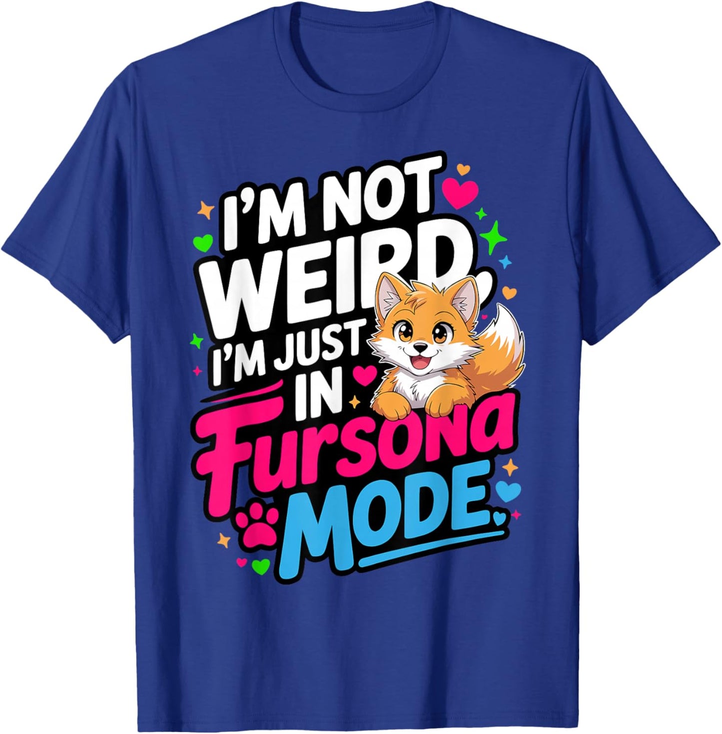 Cute Furry Fandom Anthropomorphic Animal Fursonas T-Shirt - T-Shirt | Royal