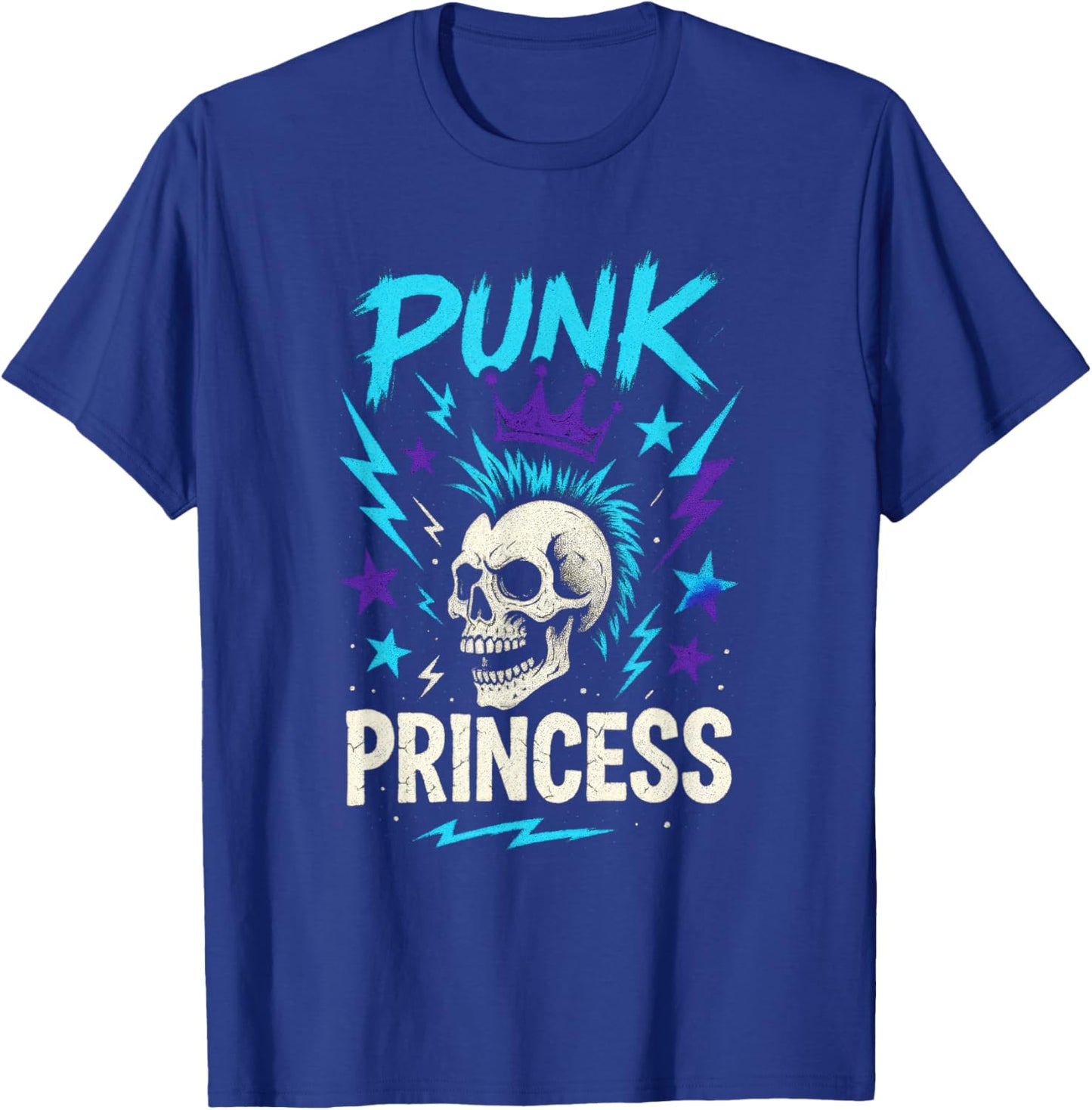 Punk Princess - Emo Skater Rebel Rocker T-Shirt - T-Shirt | Royal