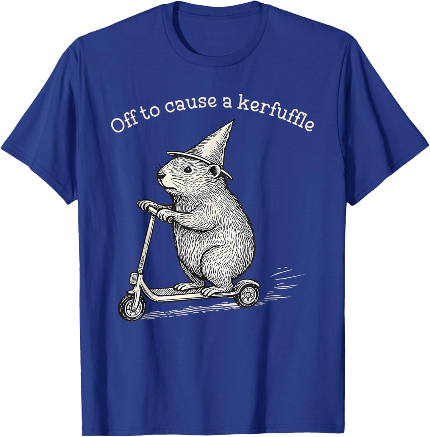 Funny Off to Cause A Kerfuffle Meme Capybara T-Shirt - T-Shirt | Royal