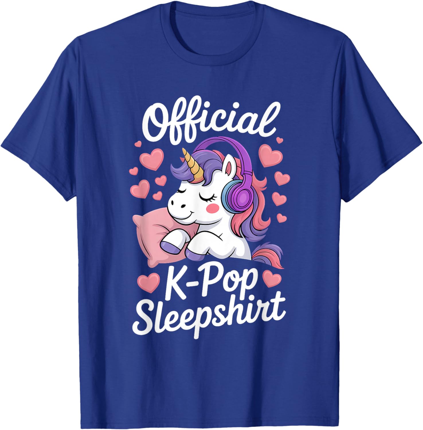 K-Pop Unicorn Official K-Pop Sleep T-Shirt - T-Shirt | Royal