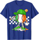 Boys St Patricks Day Irish Flag Kids Baseball Ice Cream Drip T-Shirt - T-Shirt | Royal