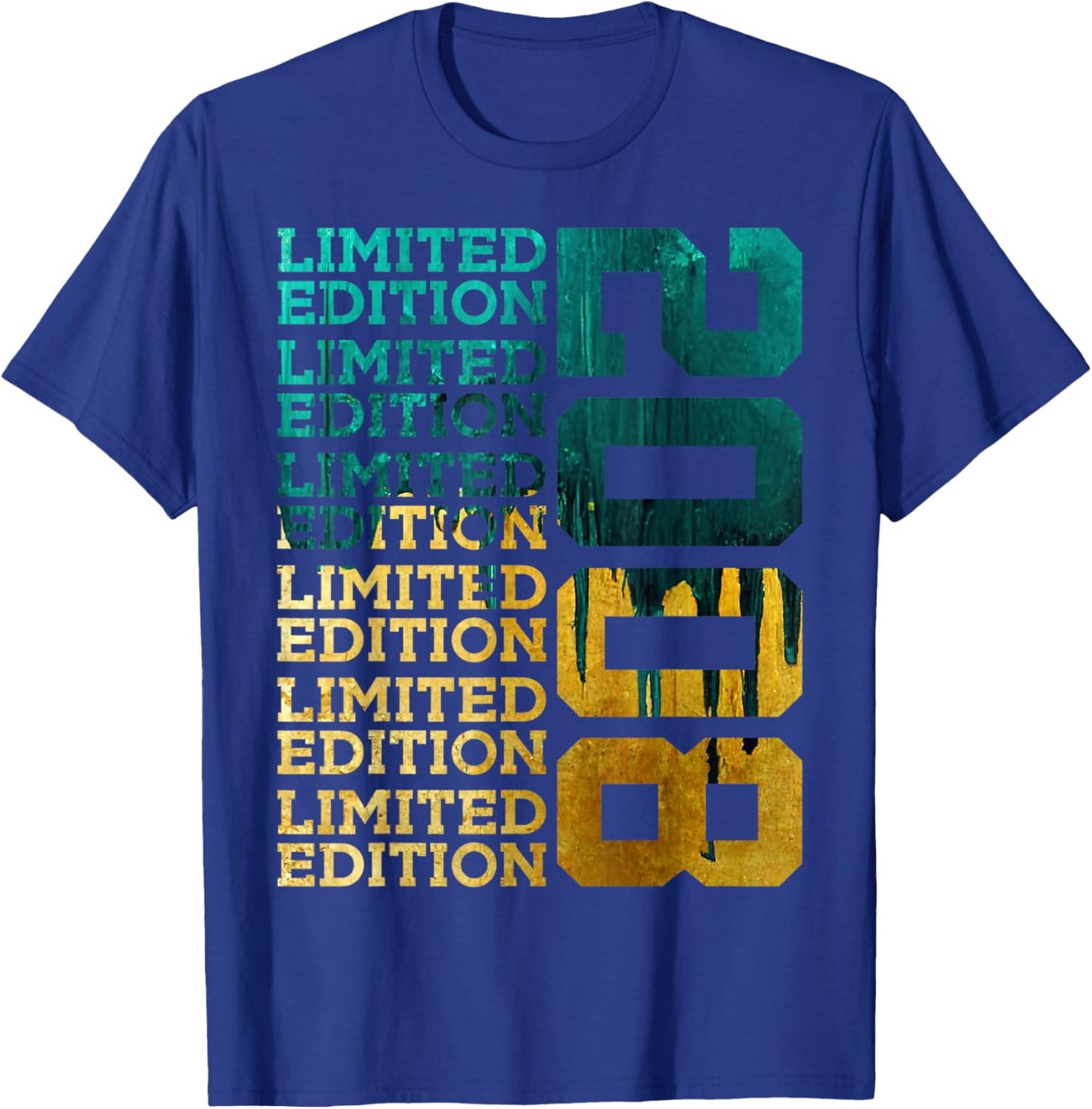 18 Years Limited Edition 2008 18TH Birthday T-Shirt - T-Shirt | Royal