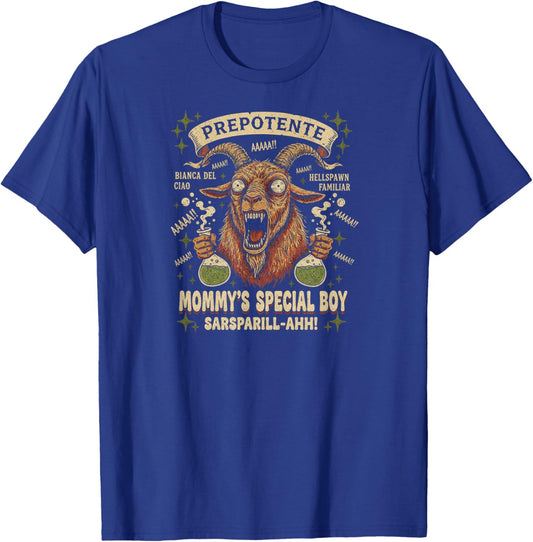 Prepotente Goat Meme Funny Gamer Mommy's Special Boy Vintage T-Shirt - T-Shirt | Royal