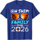 Oh Ship It's a Family Trip 2026 Matching Family 2026 Cruise T-Shirt - T-Shirt | Royal