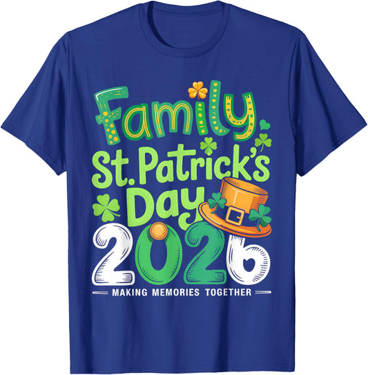 Family St Patricks Day 2026 Family Matching Shamrock Irish T-Shirt - T-Shirt | Royal