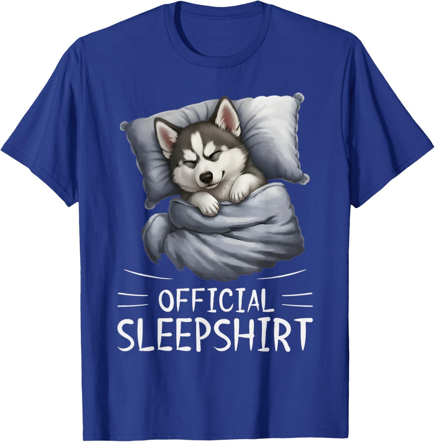 Siberian Husky Dog Official Sleepshirt Pajamas Nightgown T-Shirt - T-Shirt | Royal