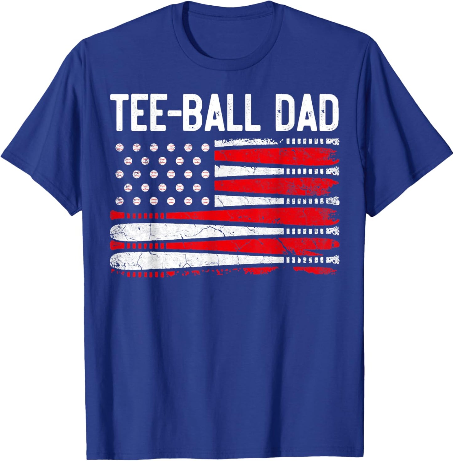 Ball Dad, Baseball Dad, Daddy for Father's Day, Dad Life T-Shirt - T-Shirt | Royal