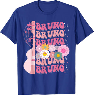 Girl Retro Bruno First Name Personalized Groovy 80's T-Shirt - T-Shirt | Royal