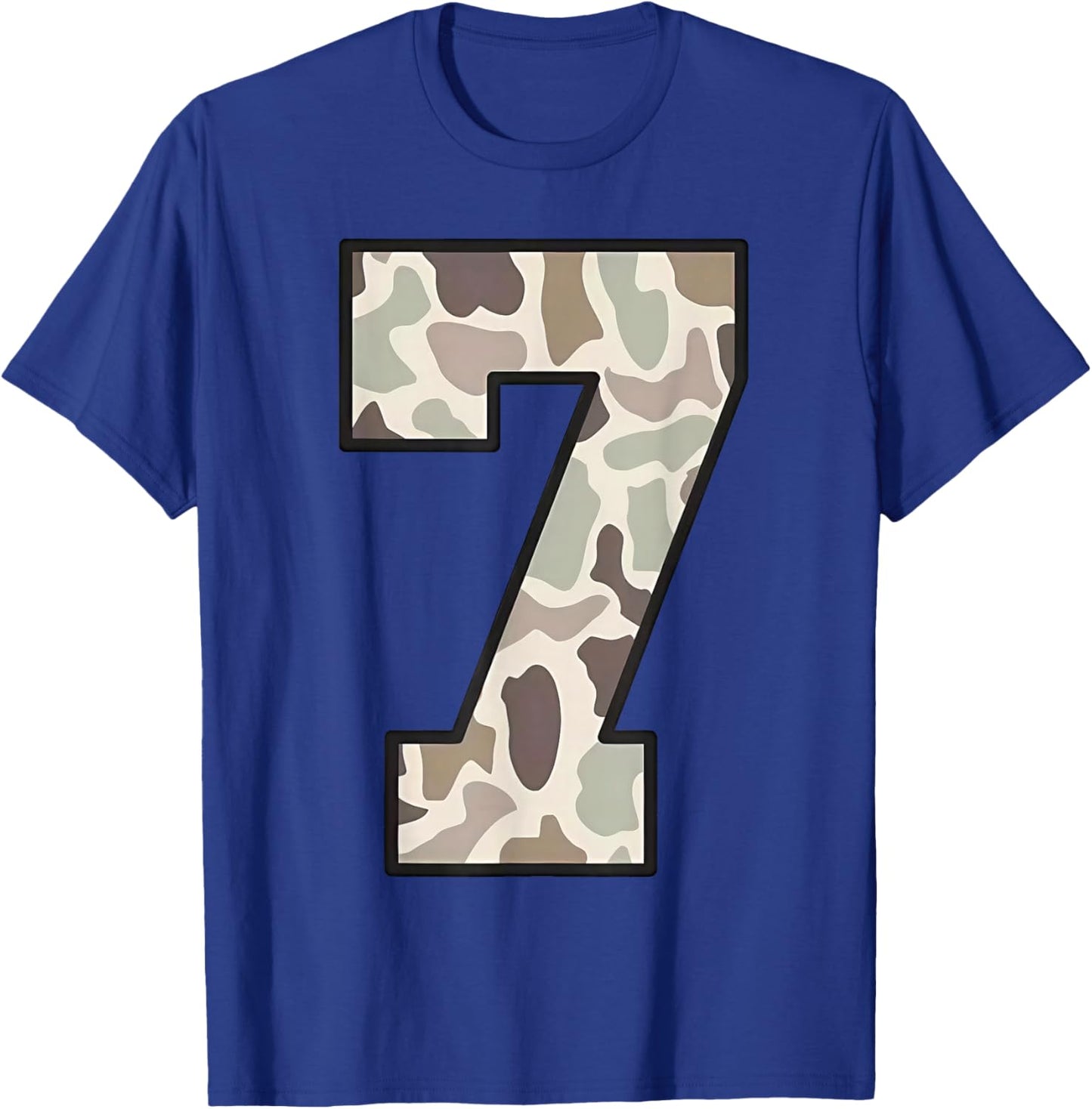 Camo Number 6 7 Funny Meme Halloween Costume T-Shirt - T-Shirt | Royal
