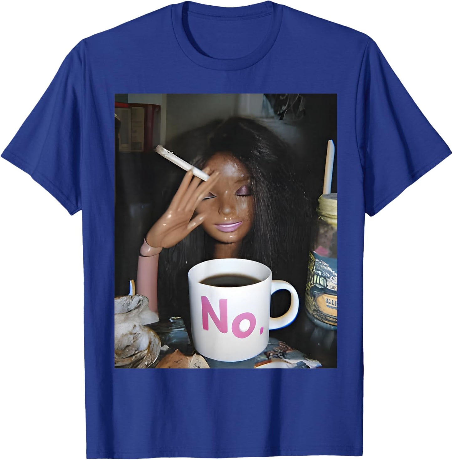 Distressed Doll Face Meme T-Shirt - T-Shirt | Royal
