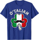 O'Talian Shamrock Irish Italian Flag Funny St Patricks Day T-Shirt - T-Shirt | Royal