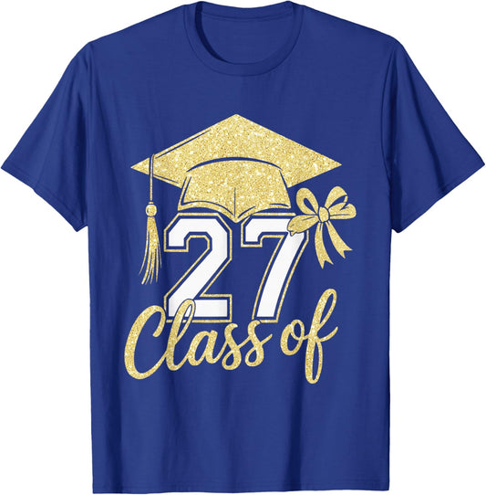 Class of 2027 Senior Future Graduation Men Women T-Shirt - T-Shirt | Royal