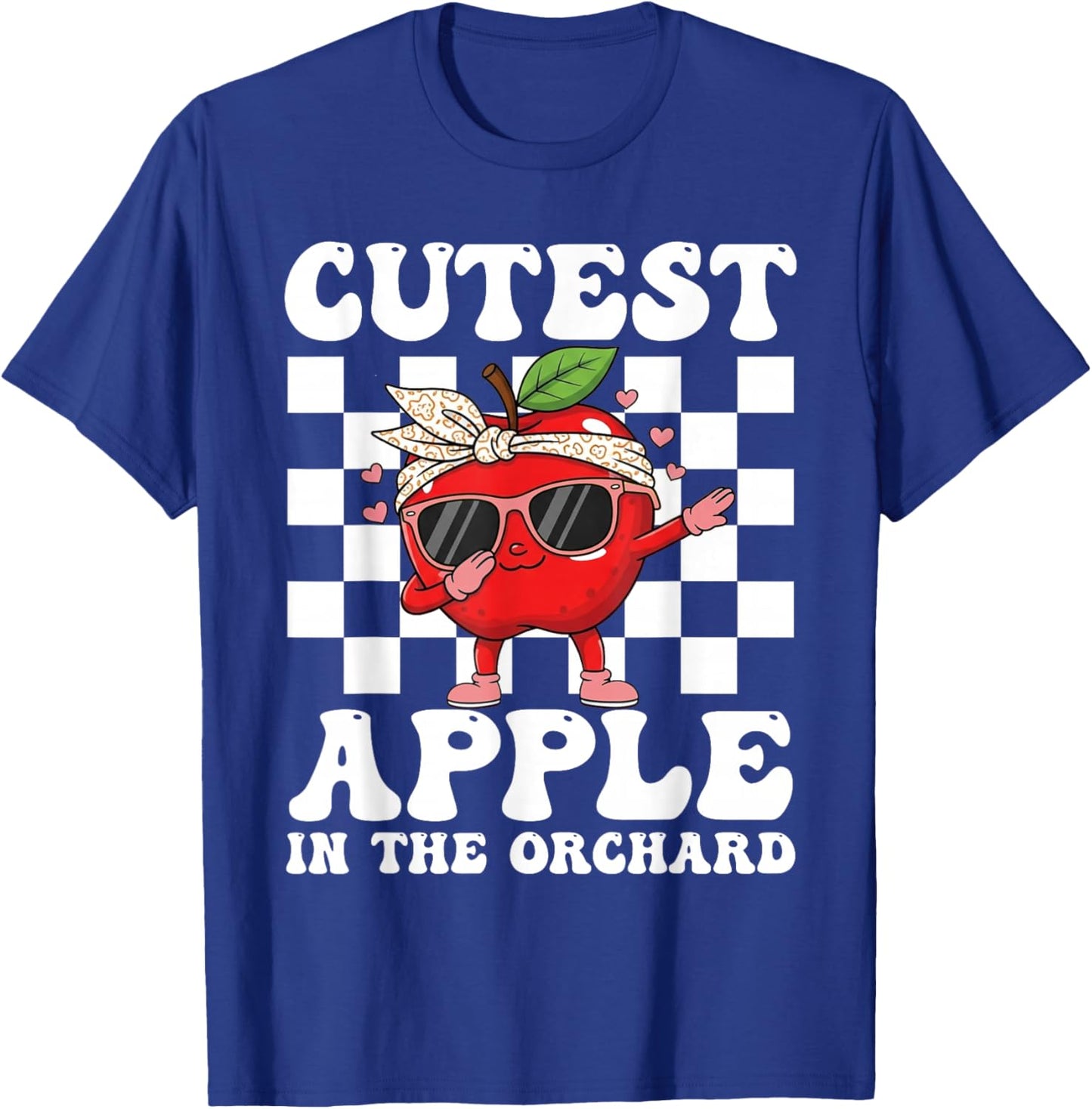 Cutest Apple in The Orchard Dabbing Apple Picking Season T-Shirt - T-Shirt | Royal