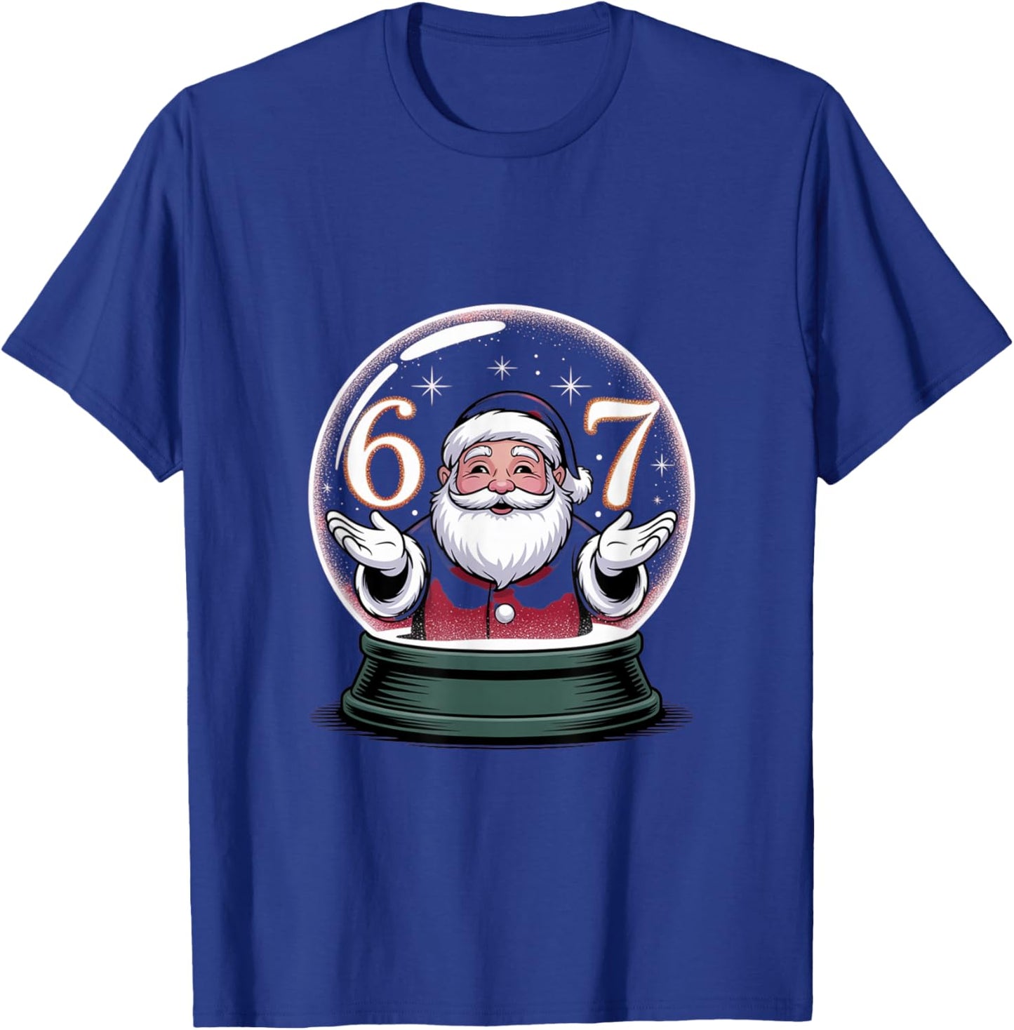 Christmas 67 Funny Xmas Six Seven Ugly Sweater 6-7 T-Shirt - T-Shirt | Royal