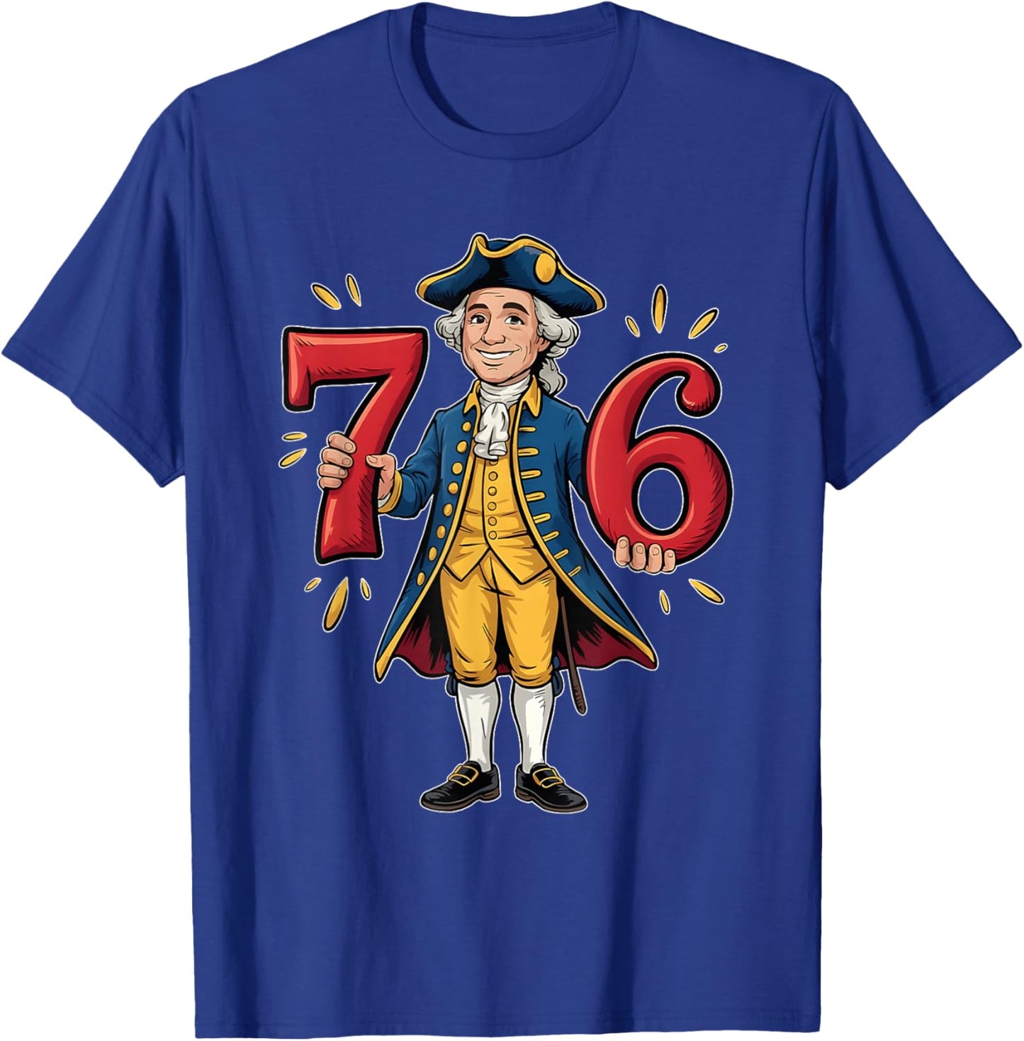 67 Funny George Washington Meme Six Seven Gen Alpha Slang T-Shirt - T-Shirt | Royal