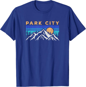 Park City Utah Retro Mountain Souvenir Vintage T-Shirt - T-Shirt | Royal