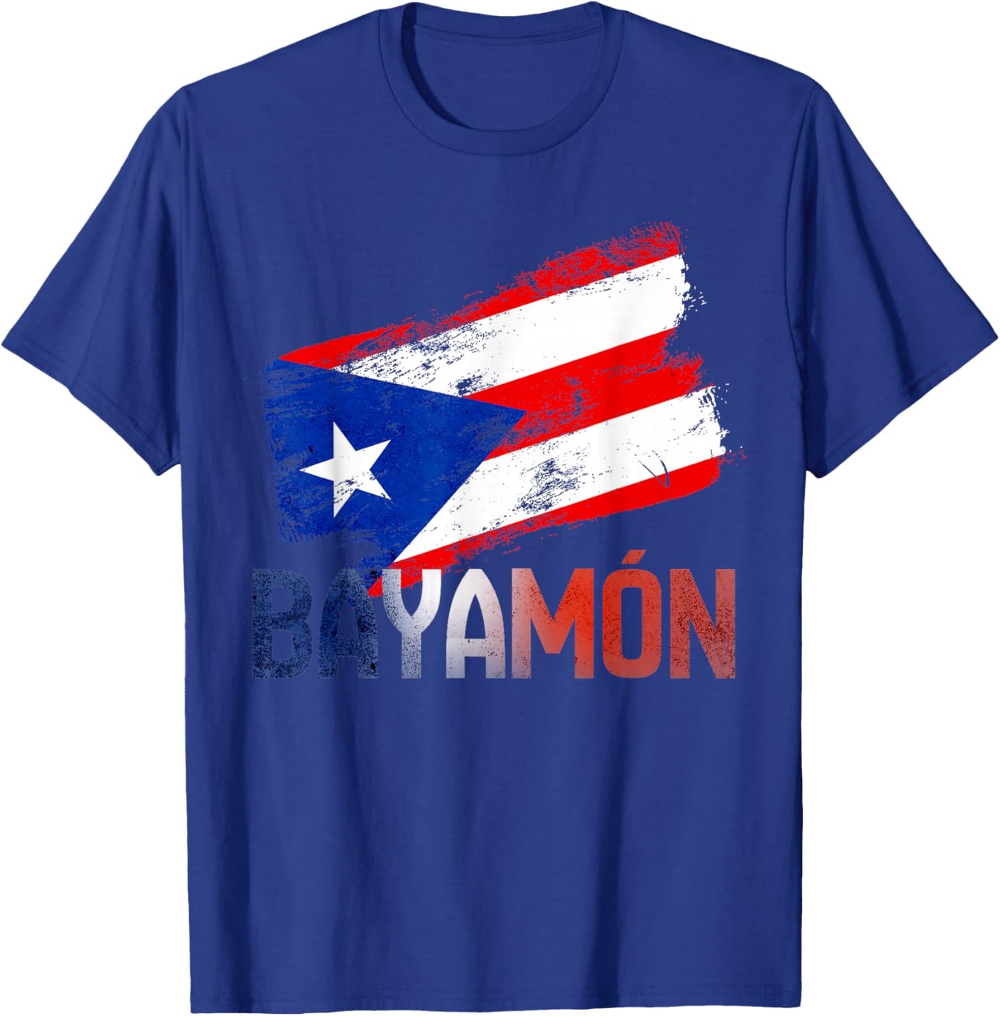 Bayamón City Puerto Rico Flag Vintage Roots Boricua T-Shirt - T-Shirt | Royal