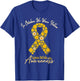 Spina Bifida Awareness Month Yellow Flower Ribbon T-Shirt - T-Shirt | Royal